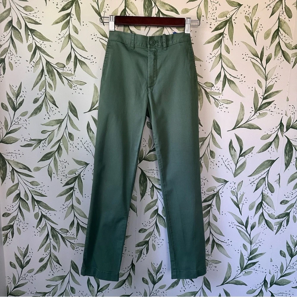 Boys J. Crew Crewcuts Olive Green Chino Pants. Size 10 Slim.